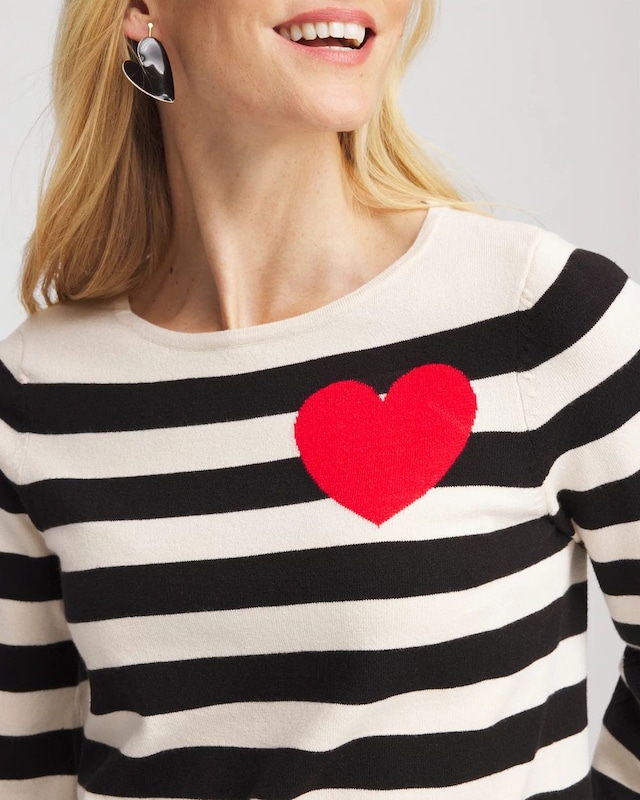 Striped V-Day Pullover - image 5